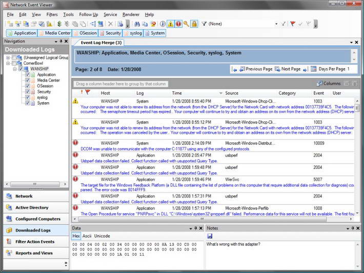 Network Event Viewer