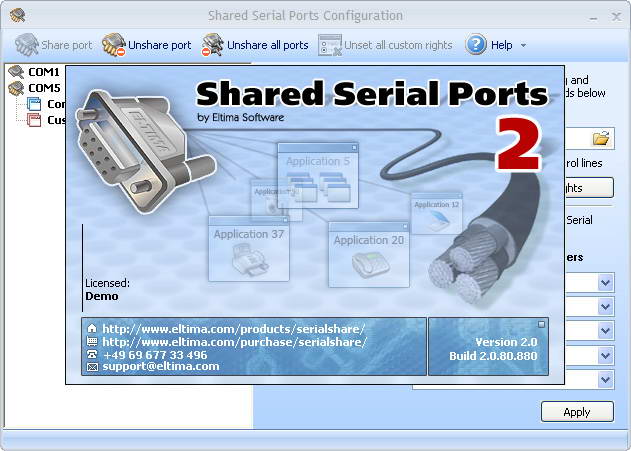 Shared Serial Ports