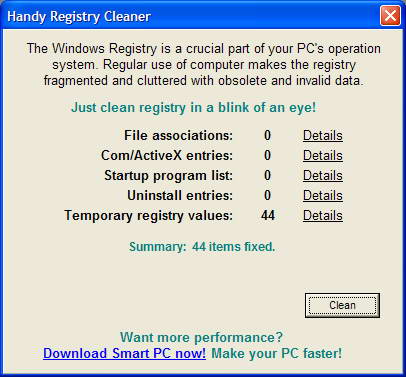 Handy Registry Cleaner