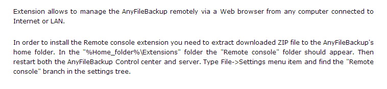Remote Console