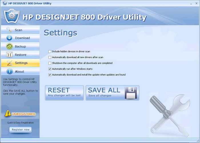 HP DESIGNJET 800 Driver Utility
