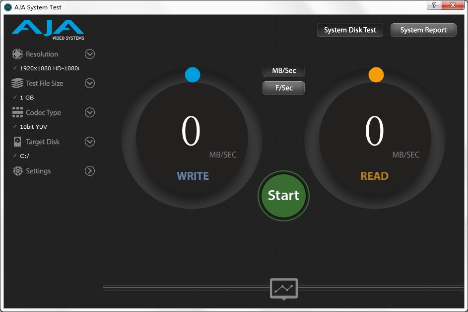AJA System Test