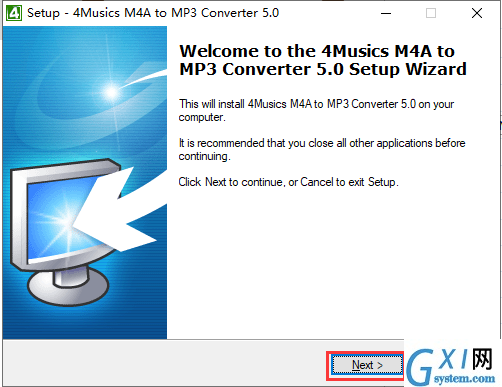 4Musics M4A到MP3转换器
