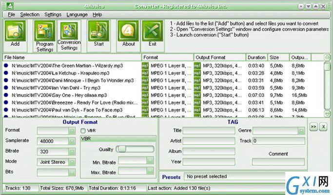 4Musics M4A到MP3转换器