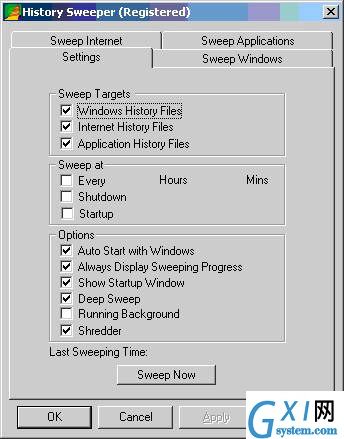 History Sweeper