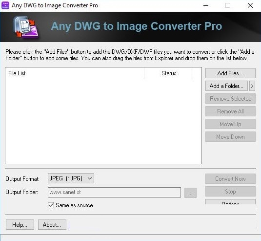 Any DWG to Image Converter