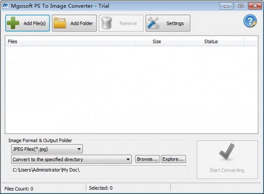 Mgosoft PS To Image Converter
