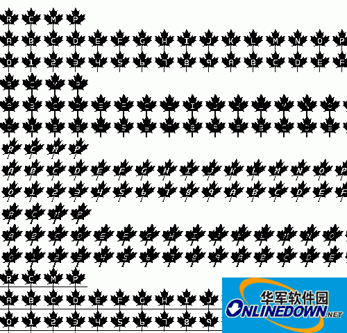 叶子上的字体(RCMP)