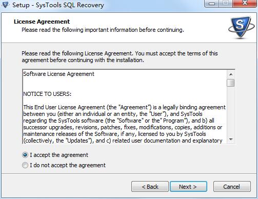 SysTools SQL Recovery