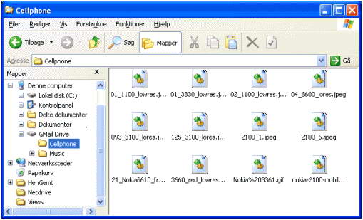 GMail Drive shell extension
