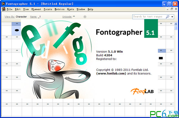 字体设计软件(fontographer)