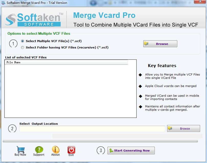 Softaken Merge Vcard Pro