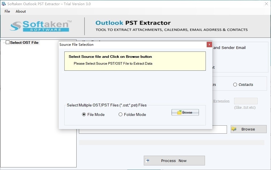 Softaken Outlook PST Extractor