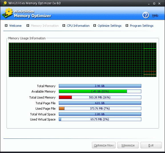 WinUtilities Memory Optimizer