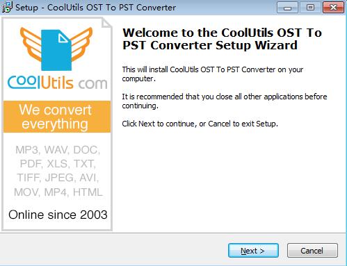 Coolutils OST to PST Converter