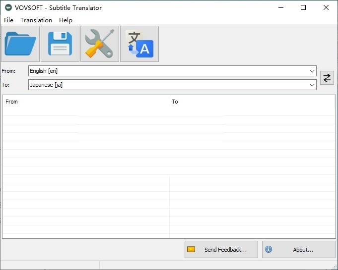 VovSoft Subtitle Translator