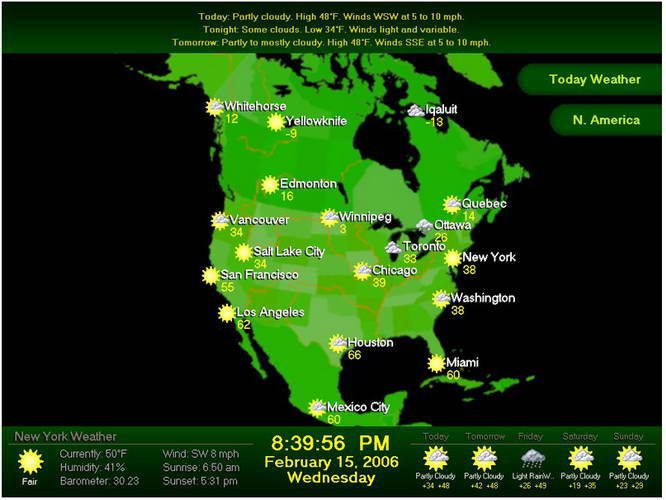 FD Weather Report Screensaver