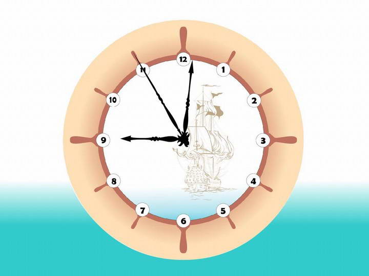Sea Breeze Clock ScreenSaver
