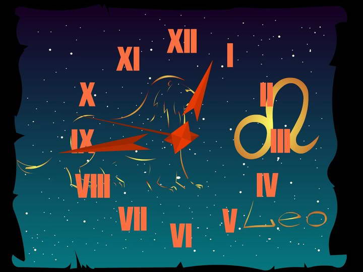 Leo Zodiac Clock ScreenSaver