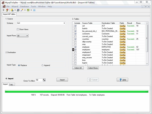 MysqlToSqlite