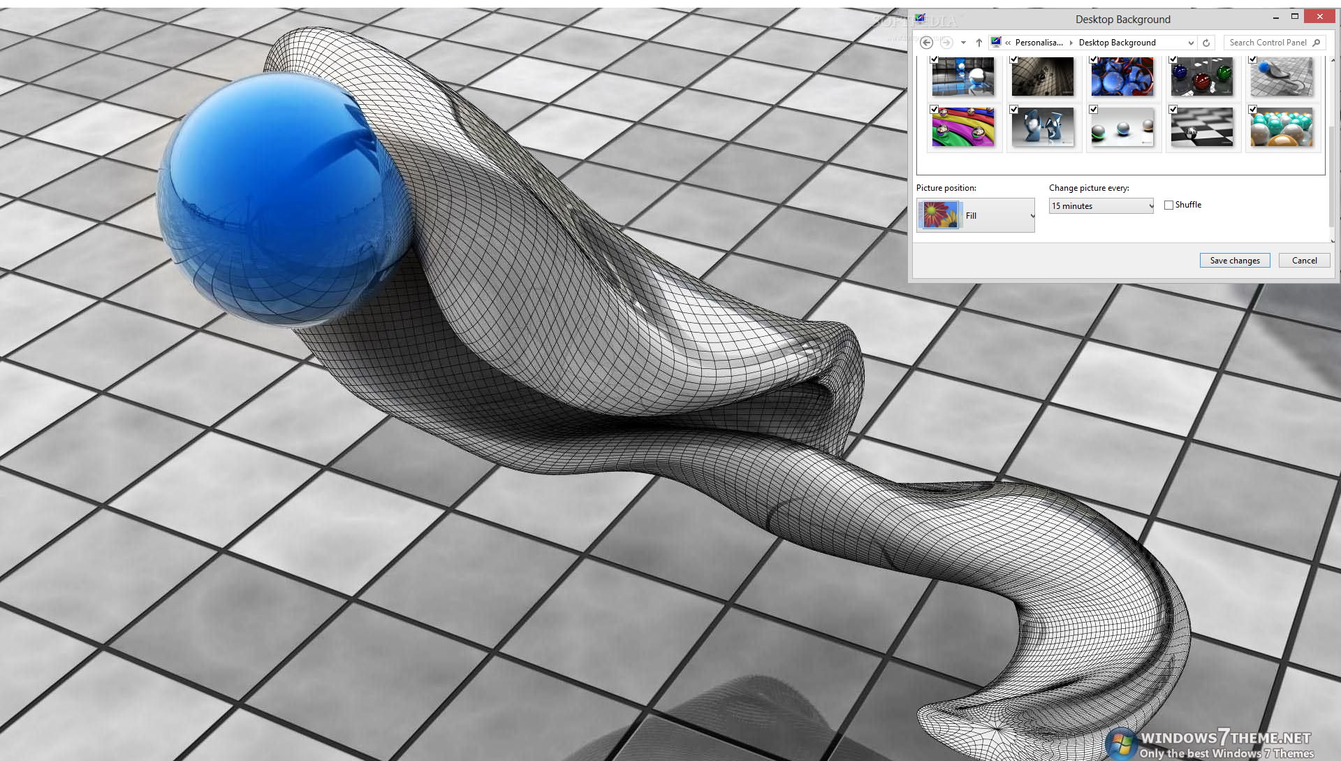 3D Balls Windows 7 Theme