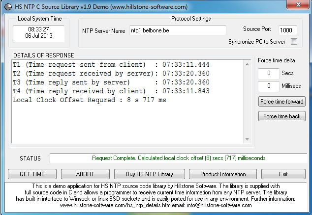 HS NTP C Source Library
