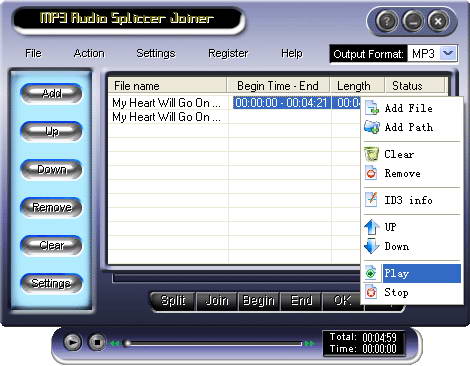 HiFi MP3 Splitter Joiner