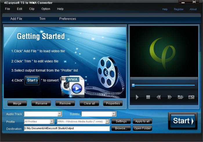 4Easysoft TS to WMA Converter