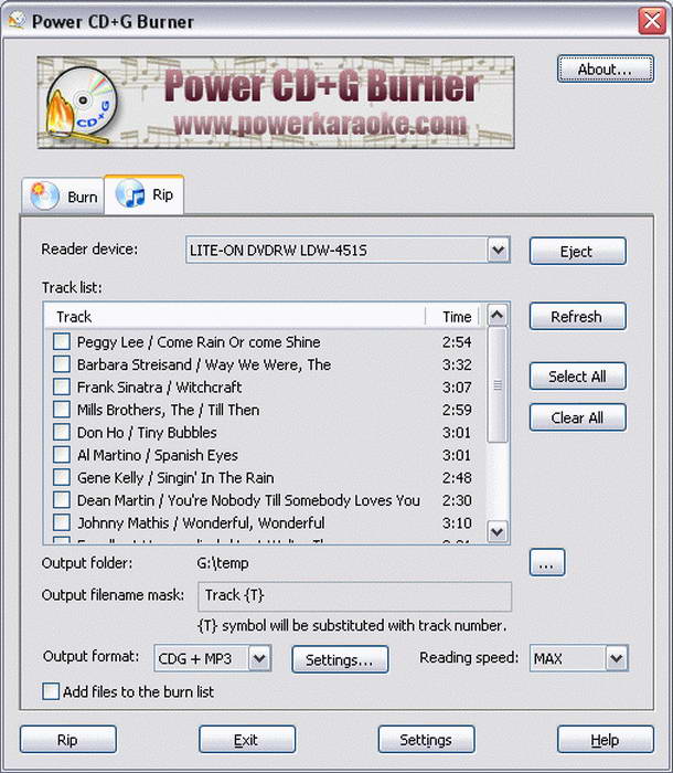 Doblon Karaoke CD+G Creator