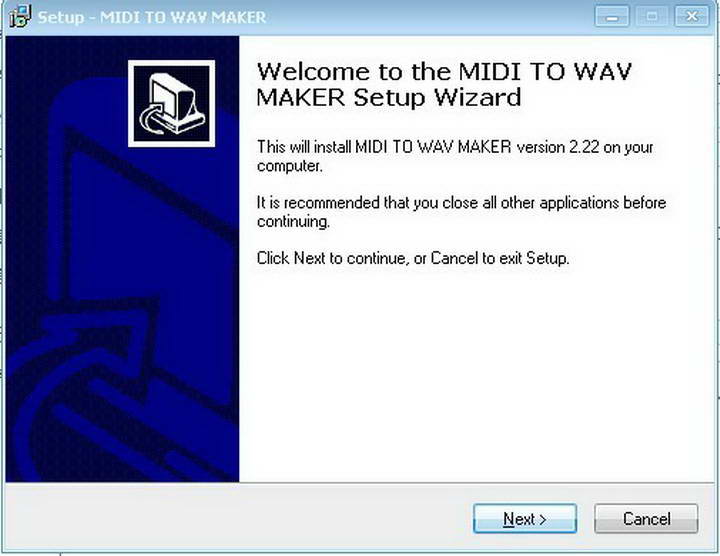 software MIDI to WAV Maker