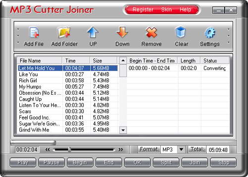 Shine MP3 Cutter Joiner