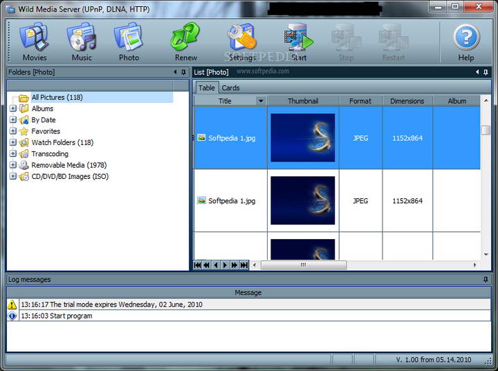 Wild Media Server (UPnP, DLNA, HTTP)