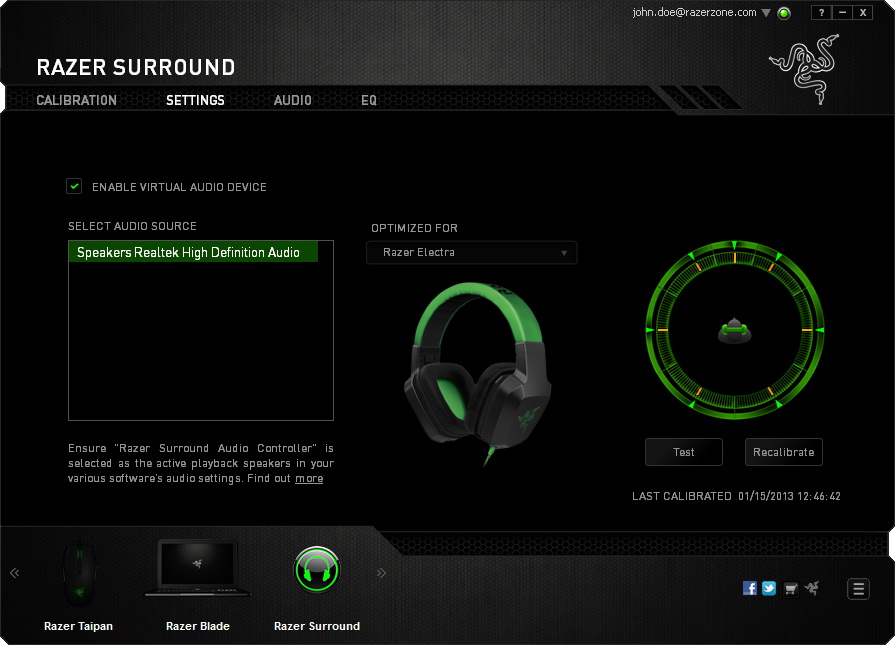 Razer Surround环绕声