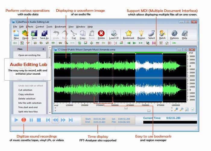 CyberPower Audio Editing Lab