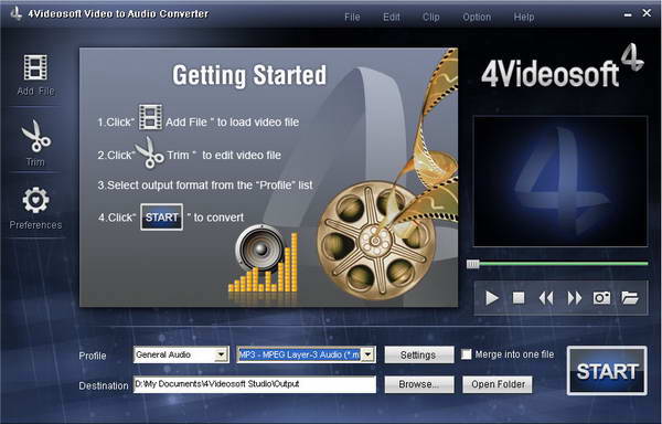 4Videosoft Video to Audio Converter
