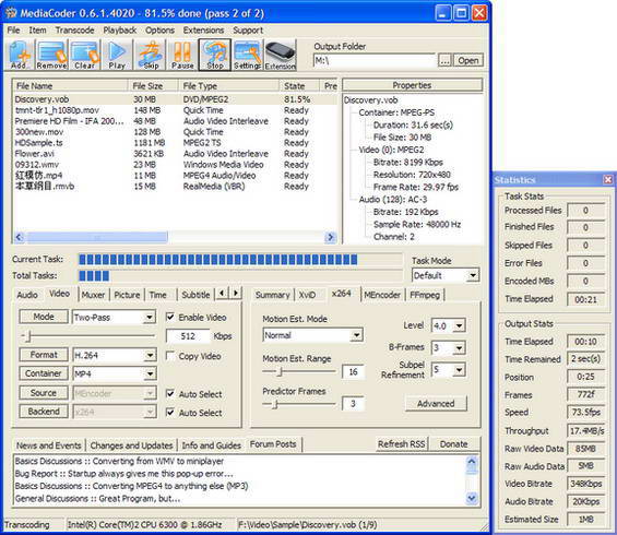 MediaCoder full(64bit)