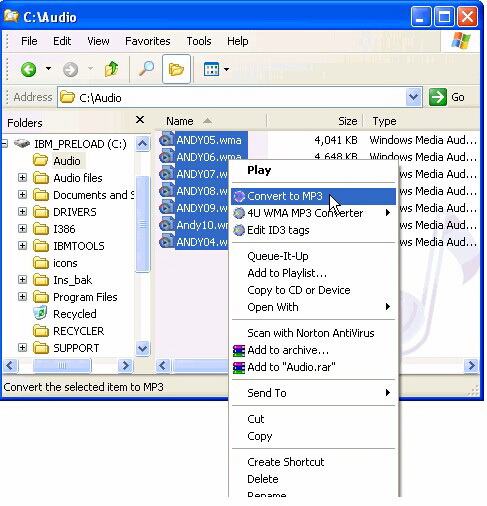 4U WMA MP3 Converter
