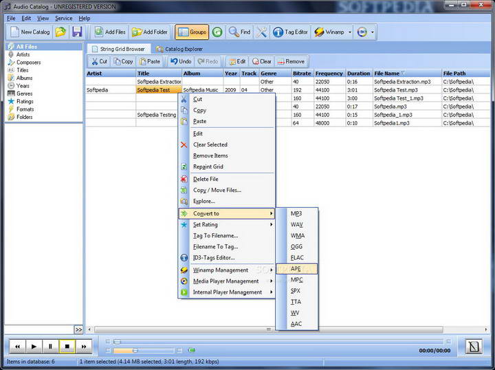Audio Catalog