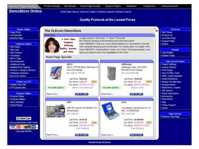 XLEcom Ecommerce Website Creator Professional