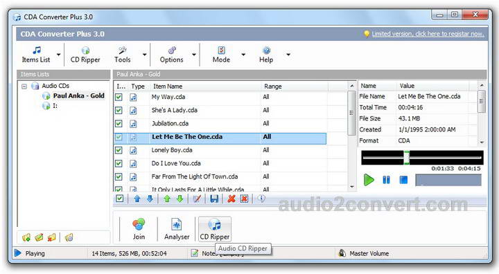 CDA Converter Plus