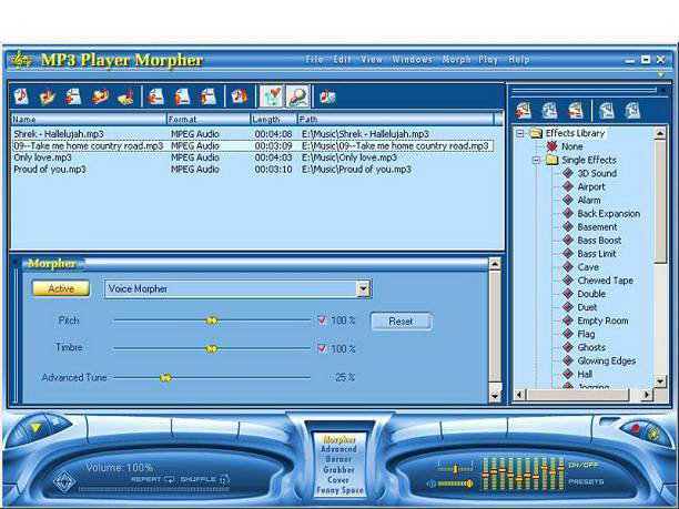 AV MP3 Player Morpher