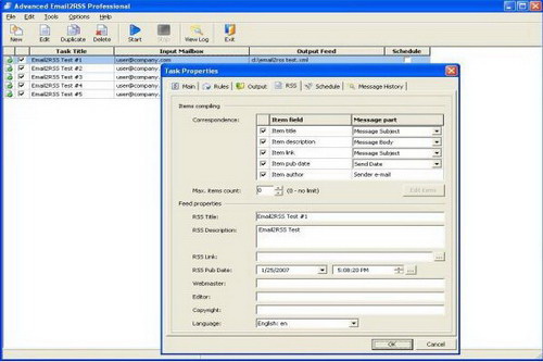 Advanced Email2RSS Enterprise