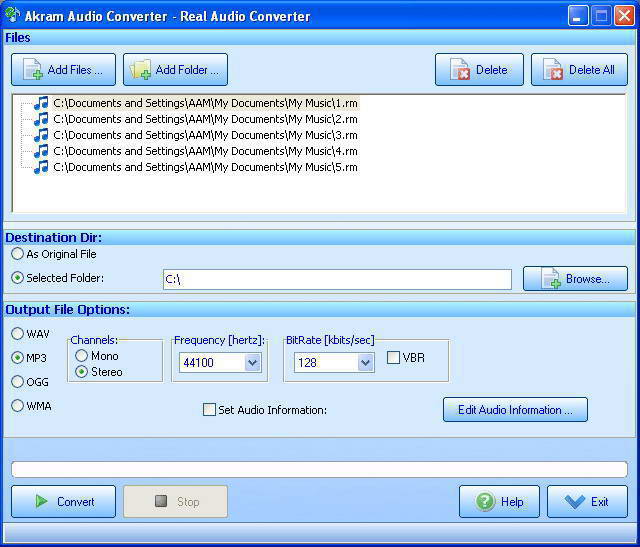 Akram Audio Converter