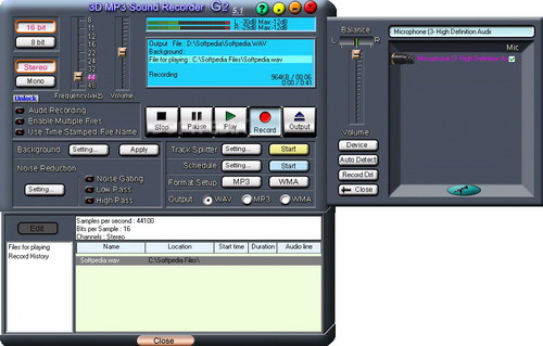 3D MP3 Sound Recorder G2