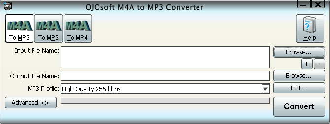 OJOsoft M4A to MP3 Converter