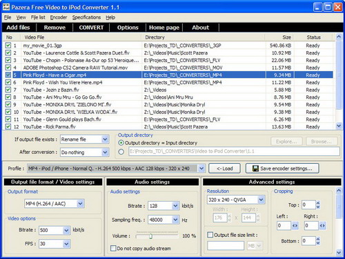 Pazera Free Video to iPod Converter
