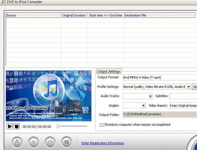 ZC DVD to iPod Converter