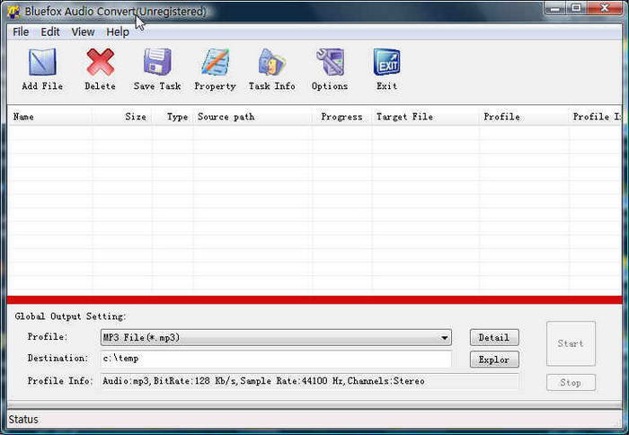 Bluefox Audio Converter