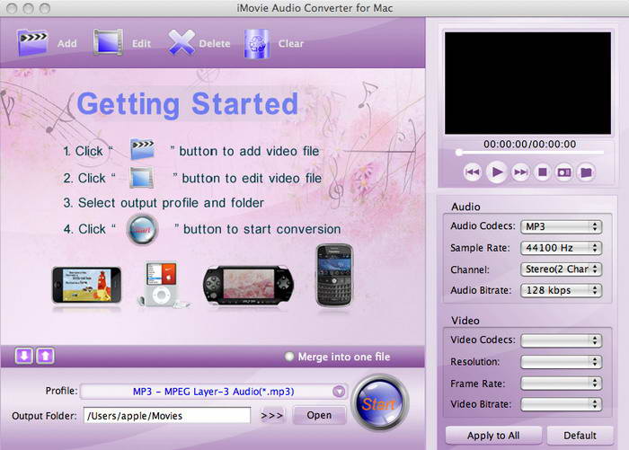 iMovie Audio Converter for Mac