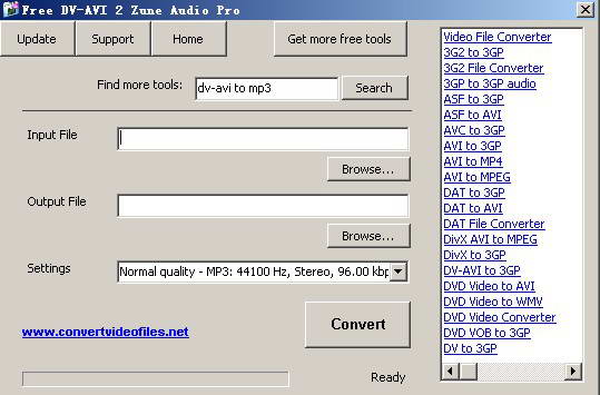 Free DV-AVI 2 Zune Audio Pro